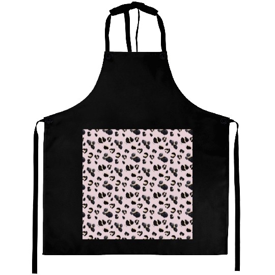 Cheetah Animal Print Pink Pattern Aprons