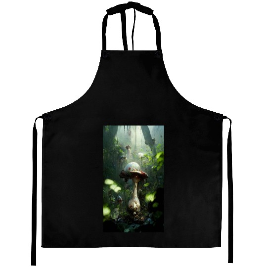 Mushrooms in the jungle. Unusual mushrooms in the Aprons