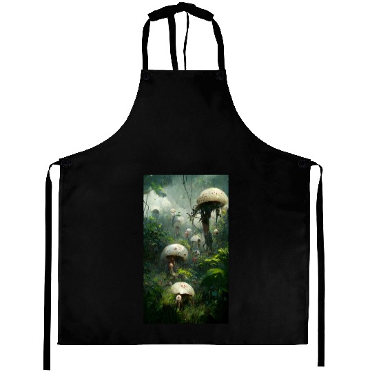 Mushrooms in the jungle. Unusual mushrooms in the Aprons
