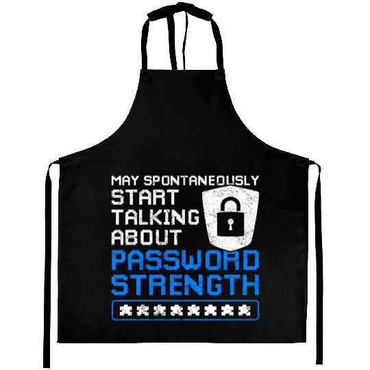 Cyber Security Funny Password Strength Aprons