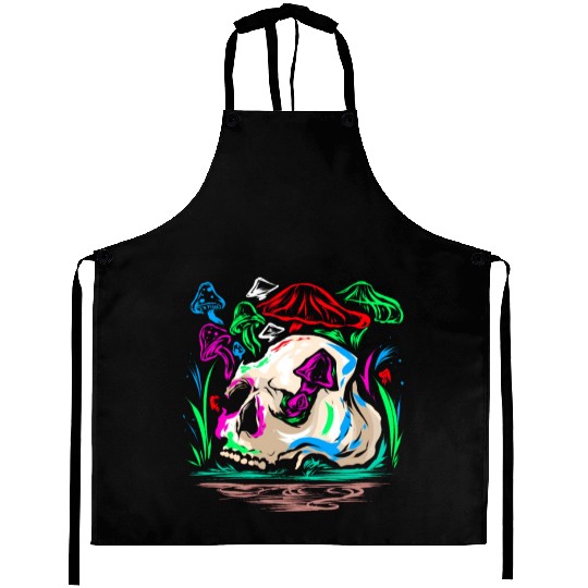 Psychedelic Magic Mushroom - Space Shroom Aprons