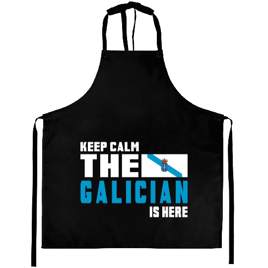 Keep calm Galicia flags design Aprons