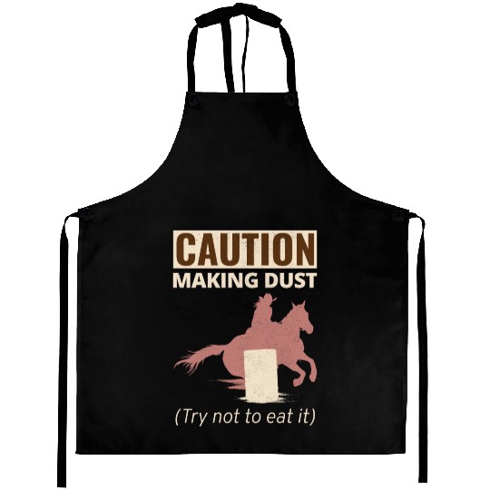 Barrel Racer Rodeo Racing Horse Riding Race Funny Aprons