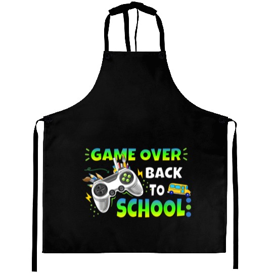 Controller Game Over Back To School Gaming Lover Aprons