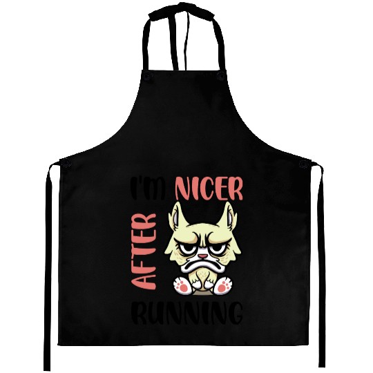 I'm Nicer After Running Aprons