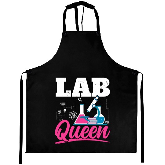Lab Queen Biologist Science Teacher Biology Major Aprons