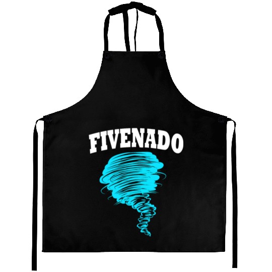 5th Birthday Tornado Fivenado Aprons