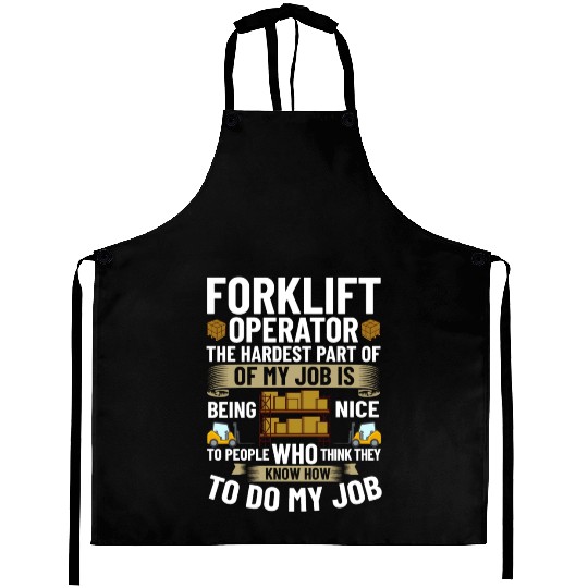 Forklift Operator Driver Lift Truck Training Aprons
