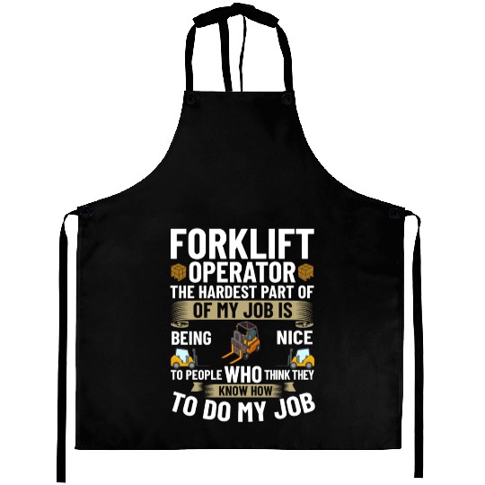 Forklift Operator Driver Lift Truck Training Aprons
