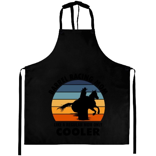 Barrel Racer Racing Horse Mom Mothers day Vintage Aprons