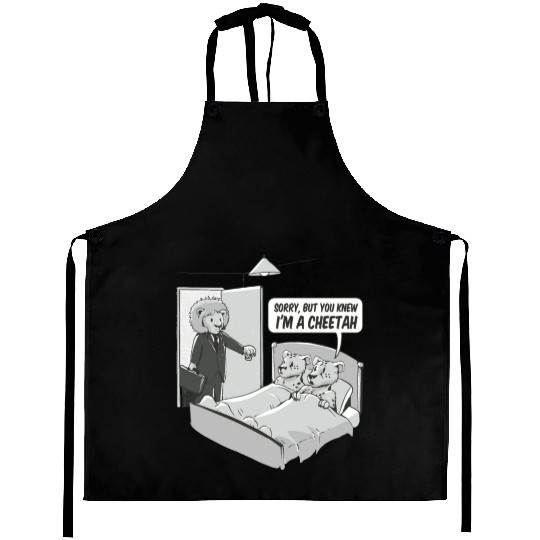 Cheating cheetah Aprons
