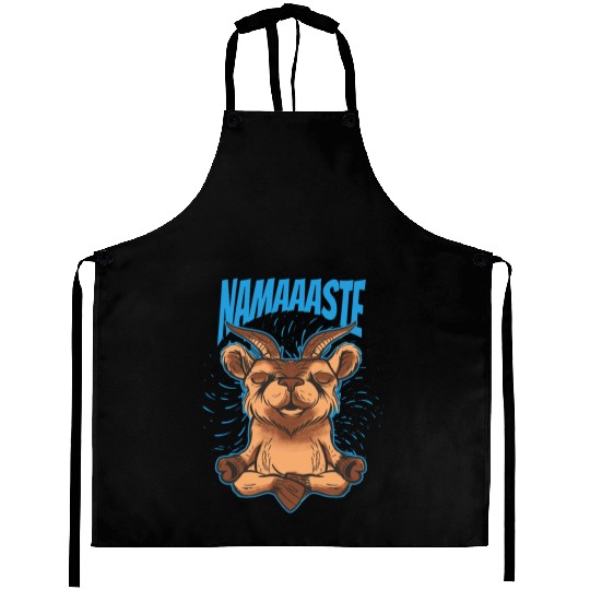 Goat Making Yoga Aprons