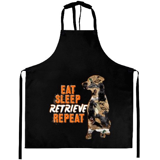 Labrador Retriever Duck Hunting Design Aprons