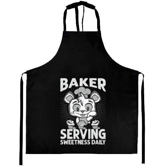 Baker Serving Sweetness Daily - Cakes - Funny - Ba Aprons