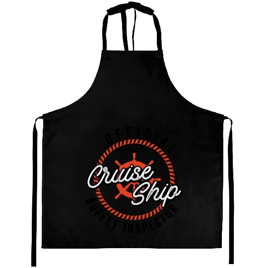 Funny Cruise Ship Buffet Inspector Partners Aprons