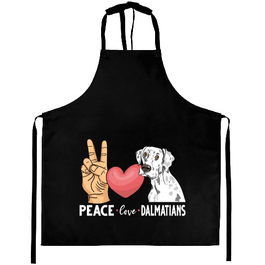 Cute Dalmatian Dog Lover Aprons