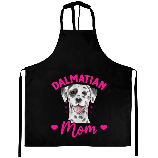 Dog Lover Puppy Cute Dalmatian Mom Aprons