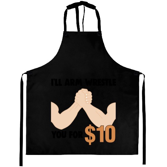 Arm Wrestling Funny Muscle Man Arm Fighting Aprons