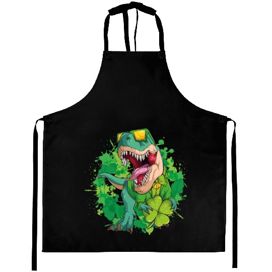 St Patrick s Day Dinosaur Trex Aprons