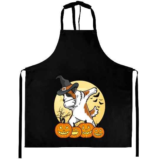 Dabbing Saint Bernard Halloween Aprons