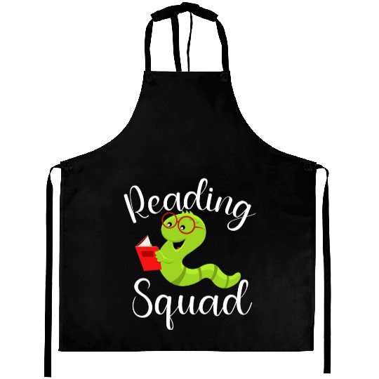 Reading Squad Teacher Student Reader Librarian Aprons