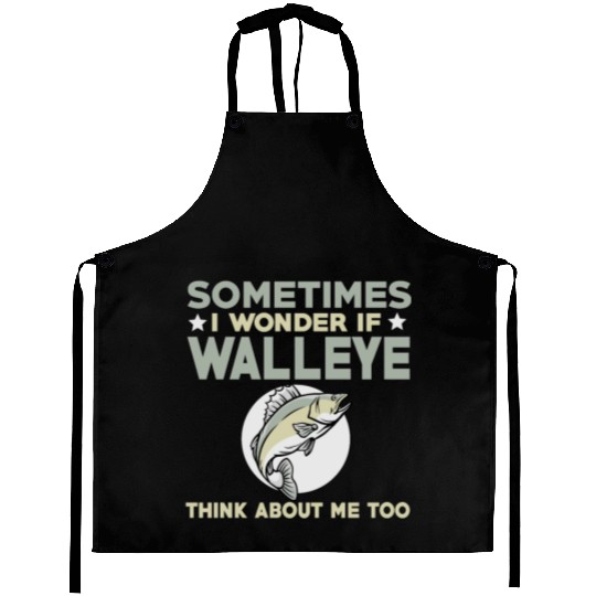 Funny Walleye Fishing Lover Aprons