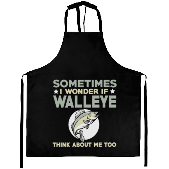 Funny Walleye Fishing Lover Aprons