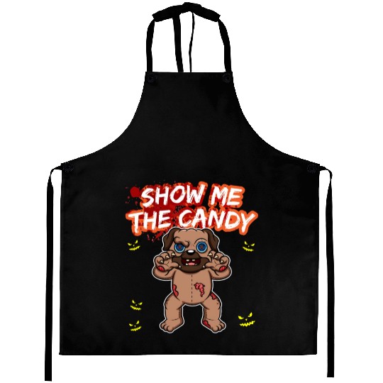Show Me The Candy Halloween Costume Trick Or Treat Aprons