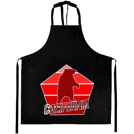 California Bear Flag Aprons