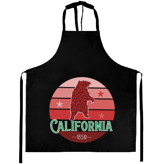California Bear Flag Aprons