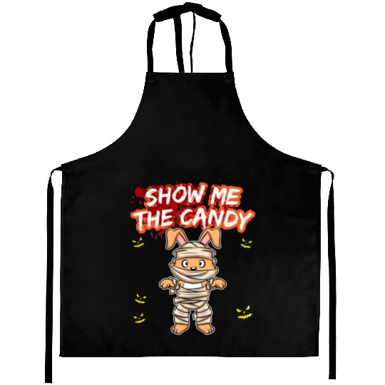 Show Me The Candy Halloween Costume Trick Or Treat Aprons