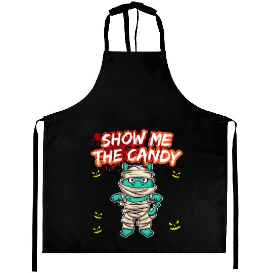 Show Me The Candy Halloween Costume Trick Or Treat Aprons