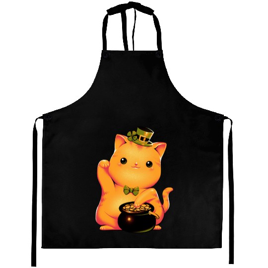 cat Irish Lucky Cat Aprons