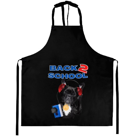 FRENCH BULLDOG BACK 2 SCHOOL aka BACK TO SCHOOL Aprons