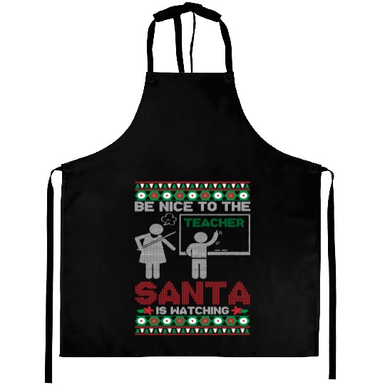 Funny Teacher Ugly Christmas Aprons