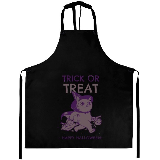 Trick Or Treat Funny Halloween Aprons