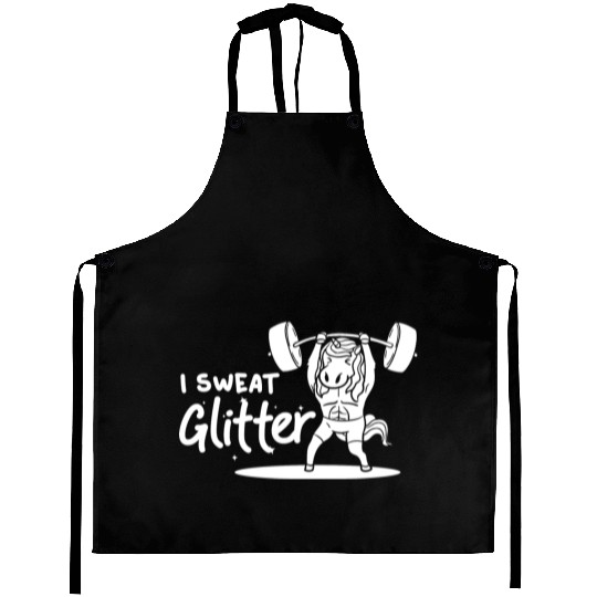 Unicorn Muscle Workout Fitness Training Sport Gym Aprons
