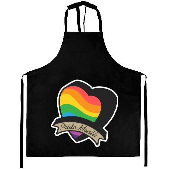 Pride Month LGBTQ Sticker Aprons
