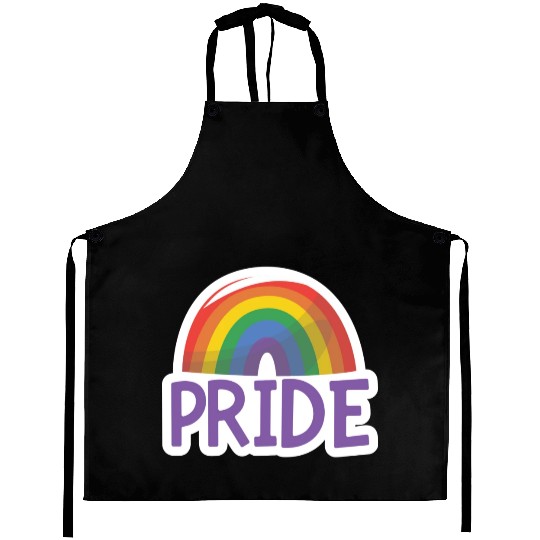 Pride Month LGBTQ Sticker Aprons