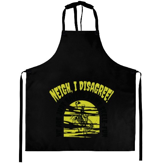 Halloween Cowboy Skeleton Fun Horse Riding Aprons