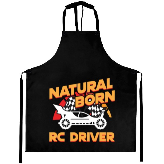 Natural Born RC car Driver Racer Remote Controlled Aprons