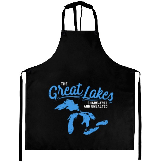 Great Lakes Shark Free & Unsalted Summer Vacation Aprons