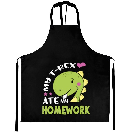 Tyrannosaurus Back to School TRex for Kids TRex At Aprons
