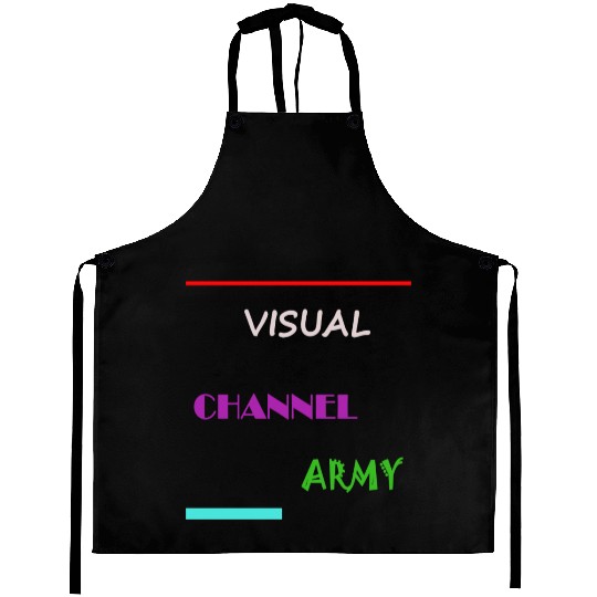 Visual Channel Army Aprons