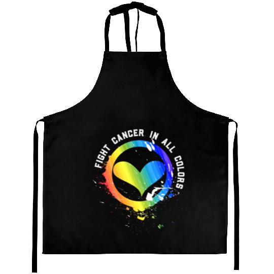 Cancer Sucks In Every Color Fighter Fight Support Aprons
