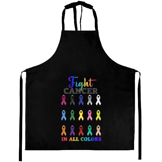Cancer Sucks In Every Color Fighter Fight Support Aprons