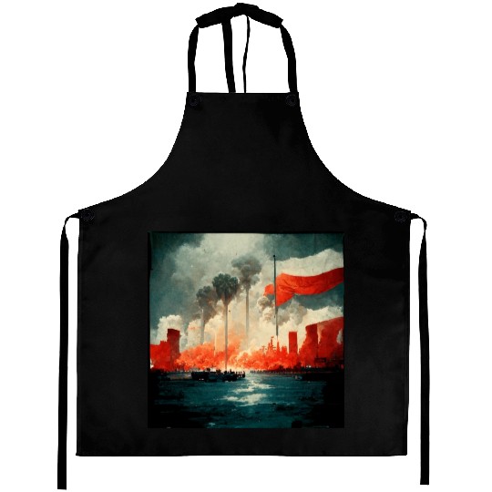 No War Sad Painting Aprons