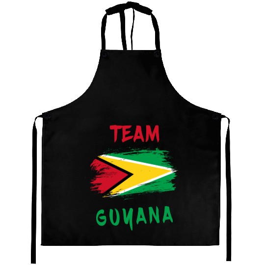 Team Guyana flags design Aprons