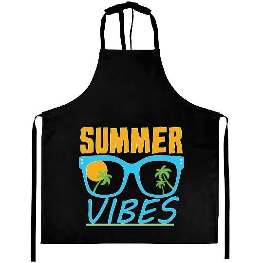 Summer Vibes summer vacation Aprons design Gift