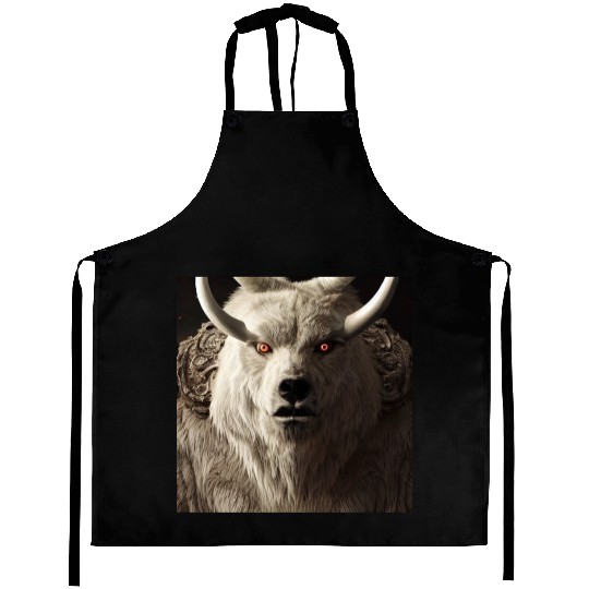 Bear White demon Aprons
